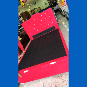 Baú casal BLD veludo vermelho Téta Flex